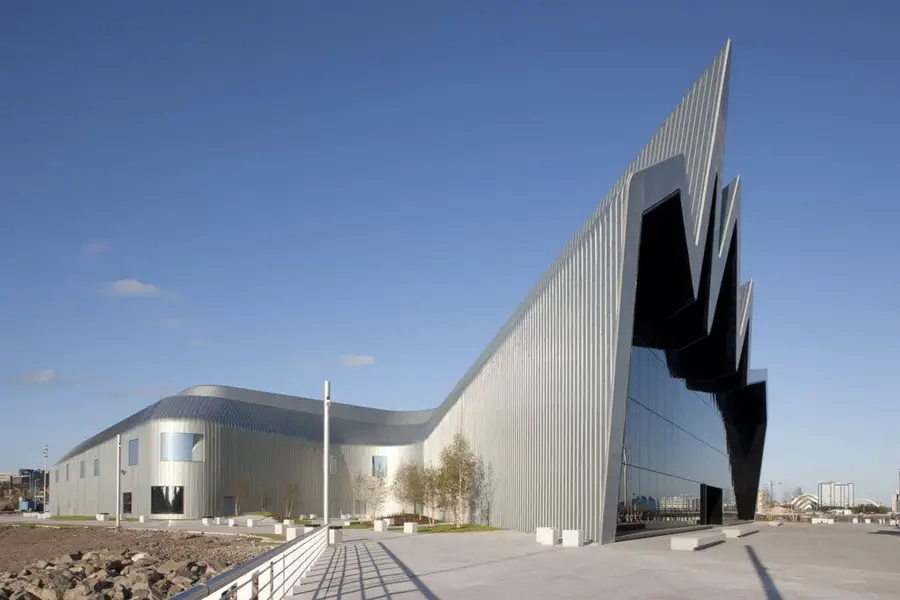 Riverside Museum Zaha Hadid Glasgow, Transport Riverside Museum Zaha Hadid Glasgow, Transport