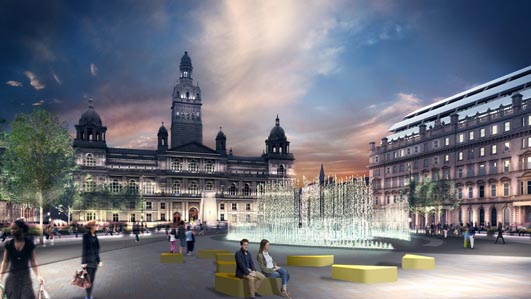 George Square design Glasgow