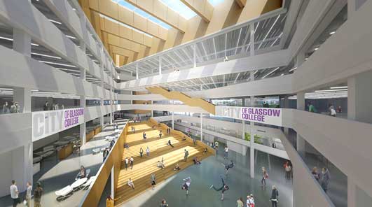 City of Glasgow College Building Design interior