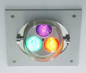Trilamp Colour Change Plate for 3 x MR 16 lamps