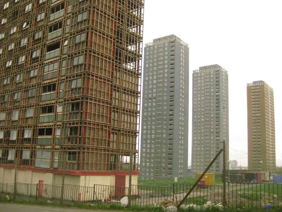 Red Road Flats Glasgow tower block: high rise housing