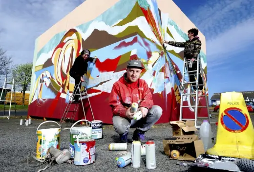 2014 Spring Fling Rural Mural at Stranraer Harbour