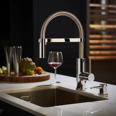 House kitchen stainless steel sink