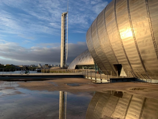 Glasgow Science Centre Imax cinema and tower