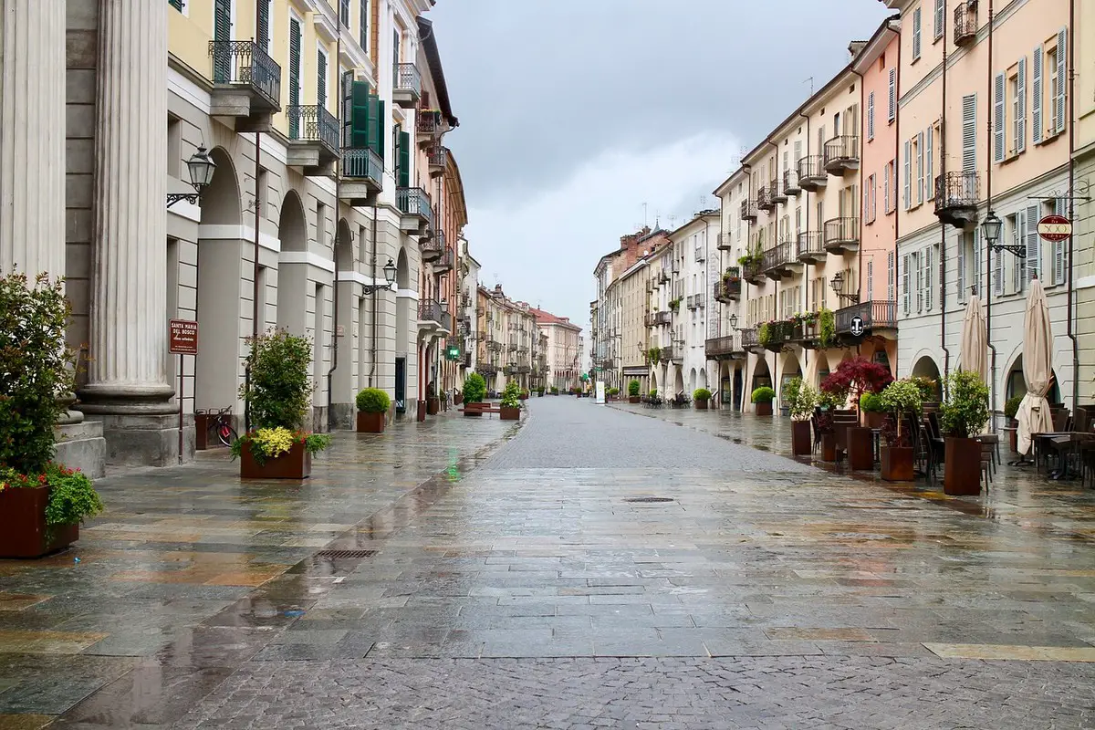 Piemonte Italy street – Italian urban landscape