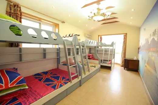 Bedroom design, bunk beds