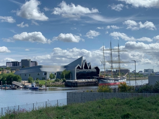 Riverside Museum Glasgow on River Clyde