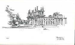 Charles MacCallum Blenheim Palace sketch - Glasgow Architectural News 2017
