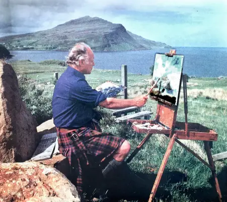 Admiral Sir Roddy Artist in Western Isles of Scotland