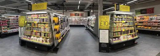 M&S Port Glasgow shop interior