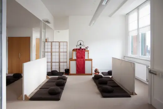 Cloud Water Zen Centre building interior Scotland