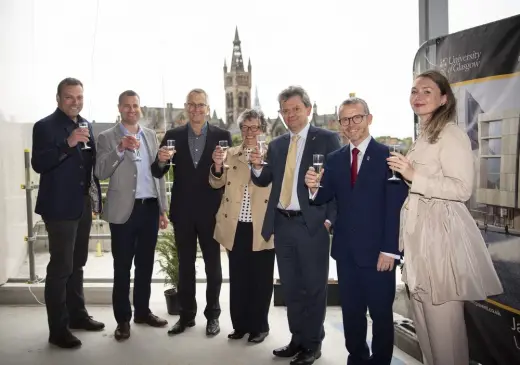 James McCune Smith Learning Hub University of Glasgow building topping out