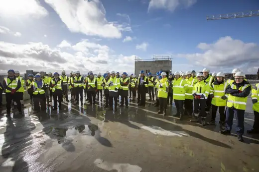 University of Glasgow New Research Hub building site 2020