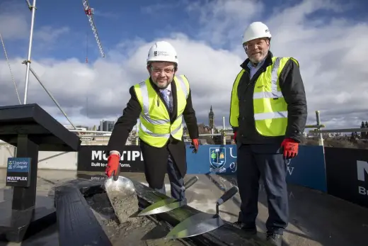 University of Glasgow New Research Hub building site visit