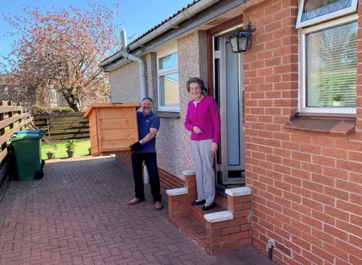 small Shopping Sheds to vulnerable people in Greater Glasgow