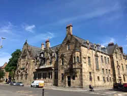 Pearce Institute building stone facade