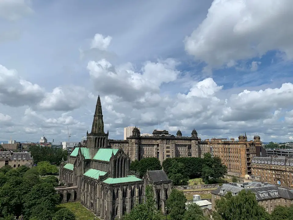 Glasgow Cathedral building from Necropolis