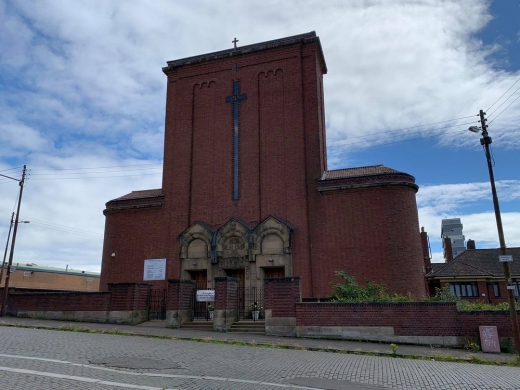 St Columba of Iona RC Church Glasgow building facade