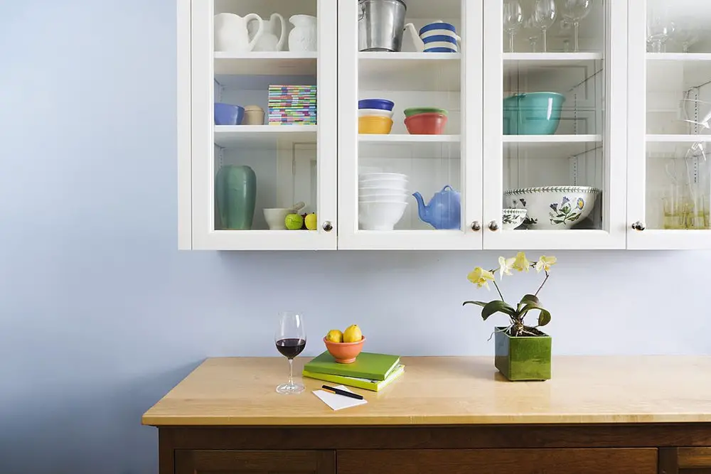 Styling Items Inside Glass Cabinets