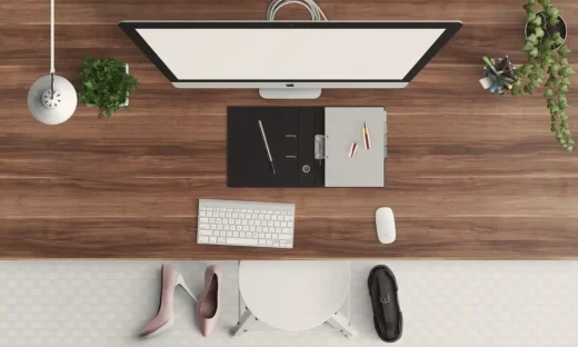 Affordable home office automation with standing desk