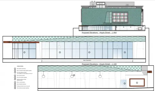 Radisson Hotel Glasgow Argyle Street proposed elevation