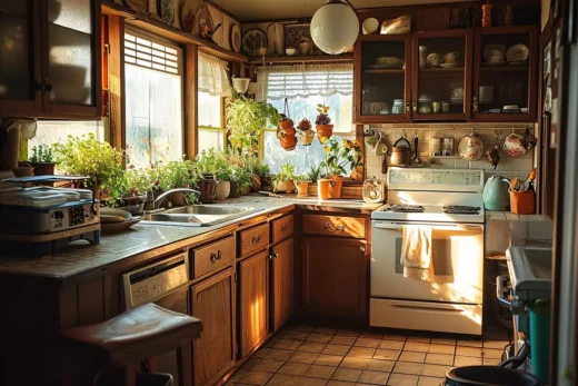 House kitchen maximising space