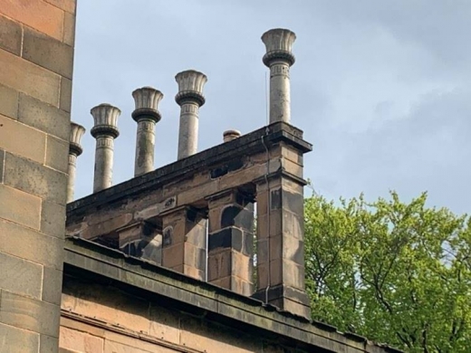 Lilybank House Glasgow chimneys