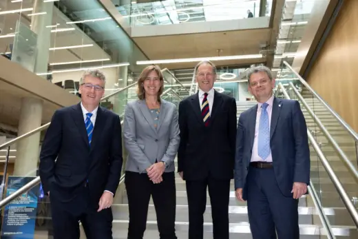 Prof Sir David MacMillan, Dame Katherine Grainger, Dr Alasdair Shaw, Prof Sir Anton Muscatelli