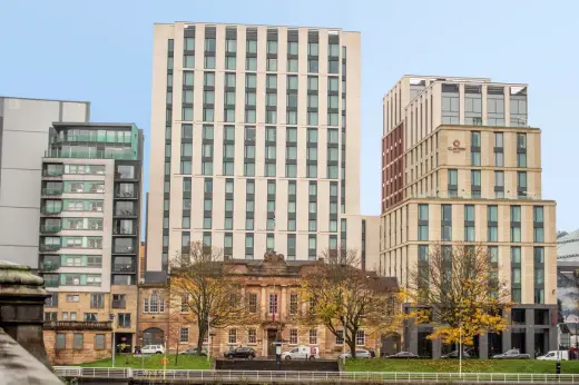 River Clyde of Artisan's Custom House development near the Broomielaw