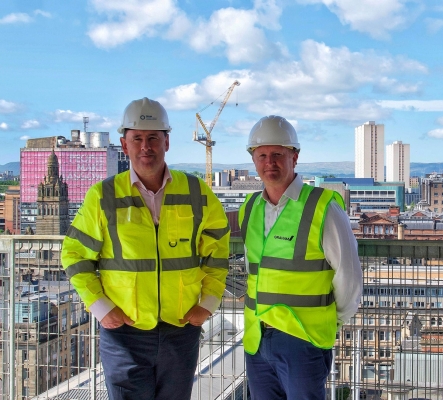 Candleriggs Square Apartments Merchant City, Glasgow topping out