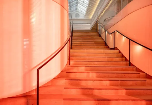 Paisley Museum building entrance stairs