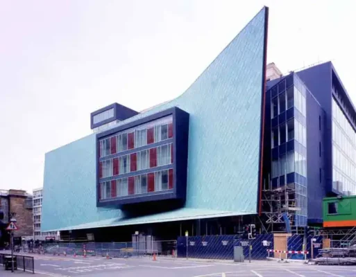 Modern building by gm+ad architects in Glasgow