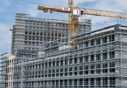 Construction site modern construction design building