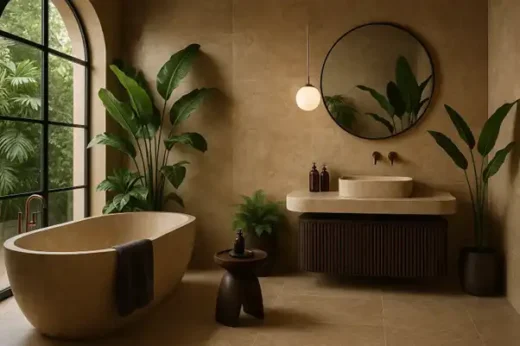 Home biophilic interior design space