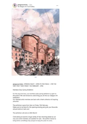 Glasgow Art Club Spring Exhibition