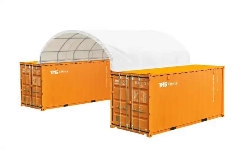 TMG industrial fabric container shelter building design