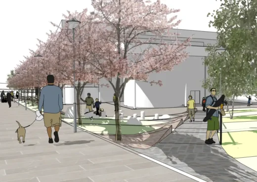 Erskine Civic Plaza, events space, garden