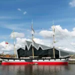 Riverside Museum Glasgow walking tours - building by architect Zaha Hadid