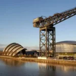 Glasgow modern architecture river crane
