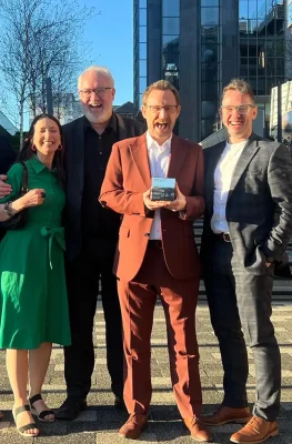 Mosaic's Louisa MacRae, Stephen Mallon, Ciaran Bennett, Patrick McPartlin